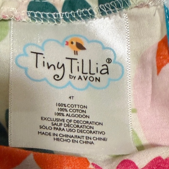 Tiny Tillia - Colorful Floral Kids Dress - Picture 2 of 4